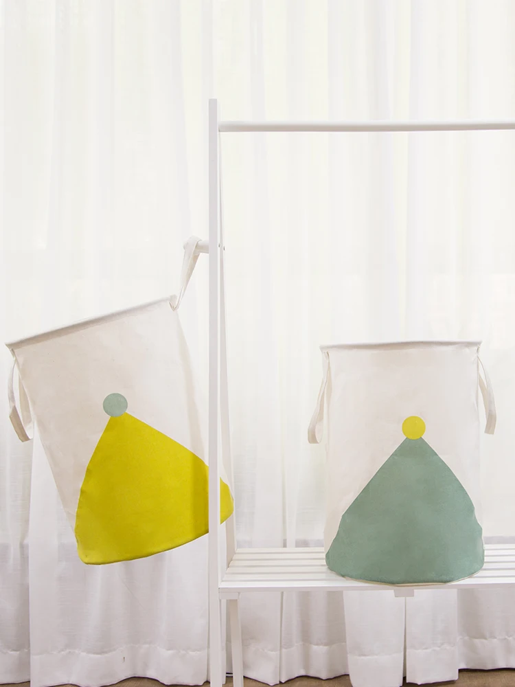 Корзина для грязного белья 45 х35 см из хлопка хранения игрушек | Дом и сад