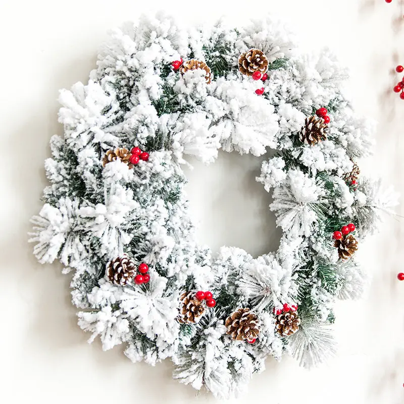 

New Year Christmas Decorations For Home Snow Decor For Home Decoration Accessories Natal Navidad Ornaments Spray Snowflake Ring