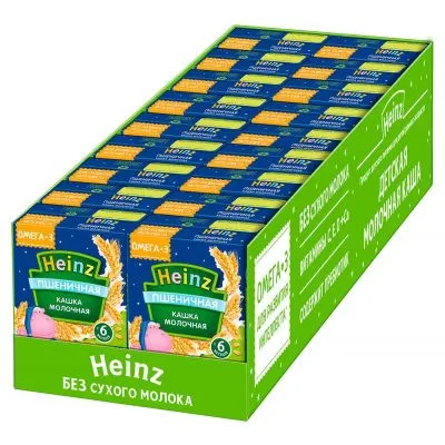 Каша «Heinz», пшеничная, жидкая, 200 гр(18 шт