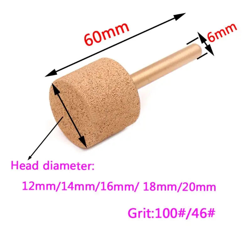 

6MM Shank 12-20MM Brazed Diamond Grinding Head Burrs Carving Peeling Bits Drop Shipping