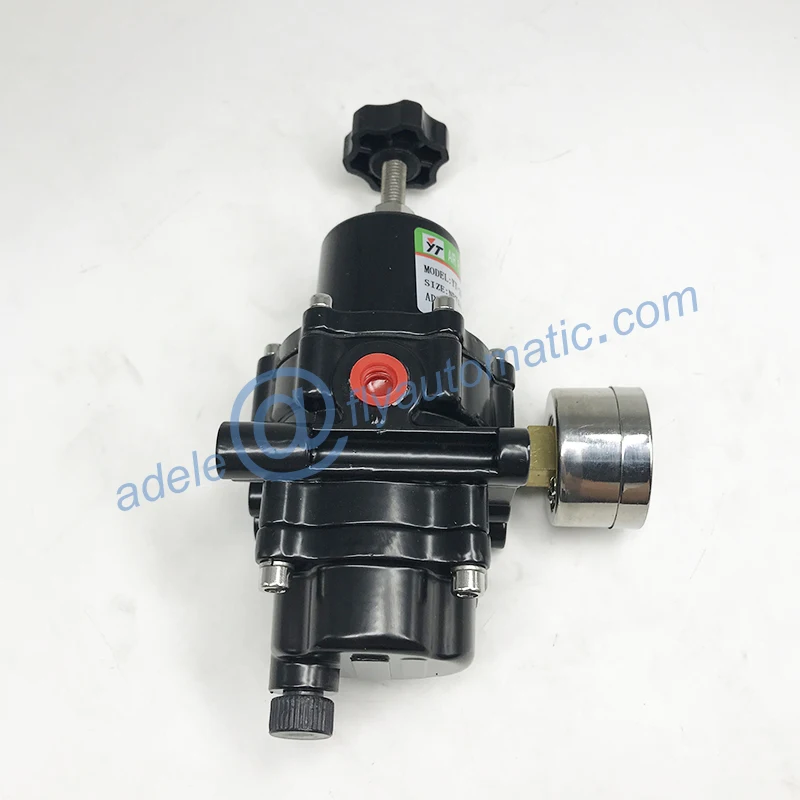 YTC 1/" YT-200BN210 Черный алюминиевый литой воздушный фильтр Регулятор с ручным YT-200 слива