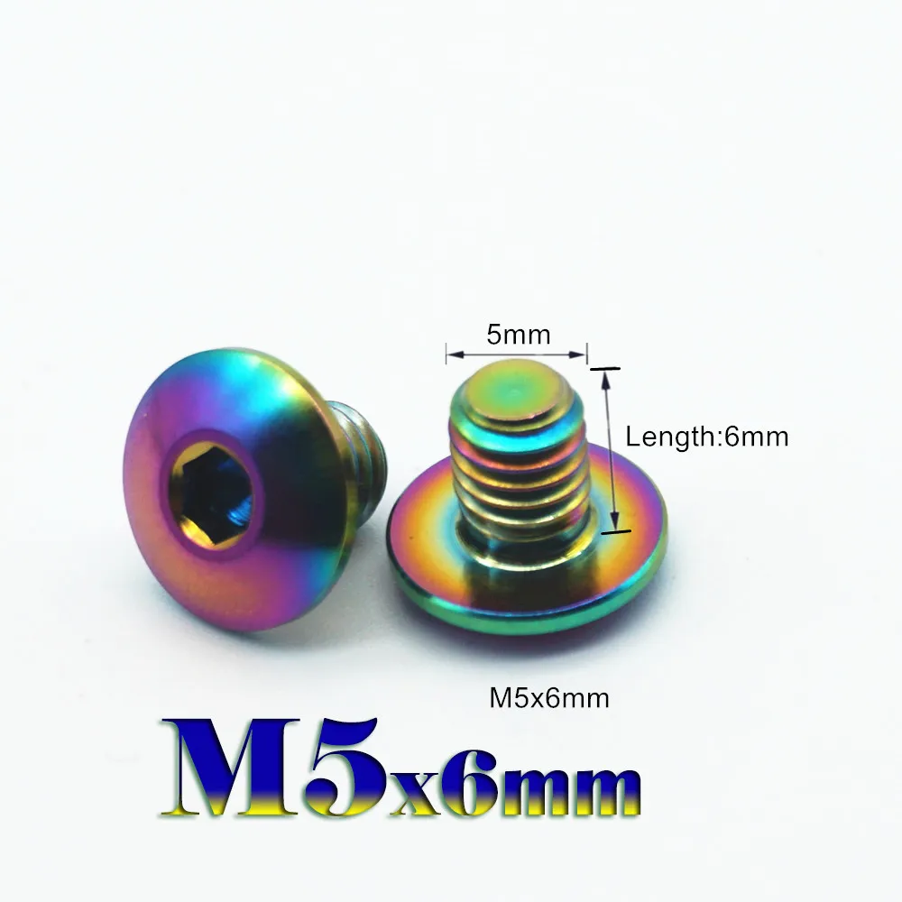 2/4/12 шт. M5 x 6 мм Титан болты Gr.5 Шестигранная масла тормозной цилиндр крышка Ti Винт