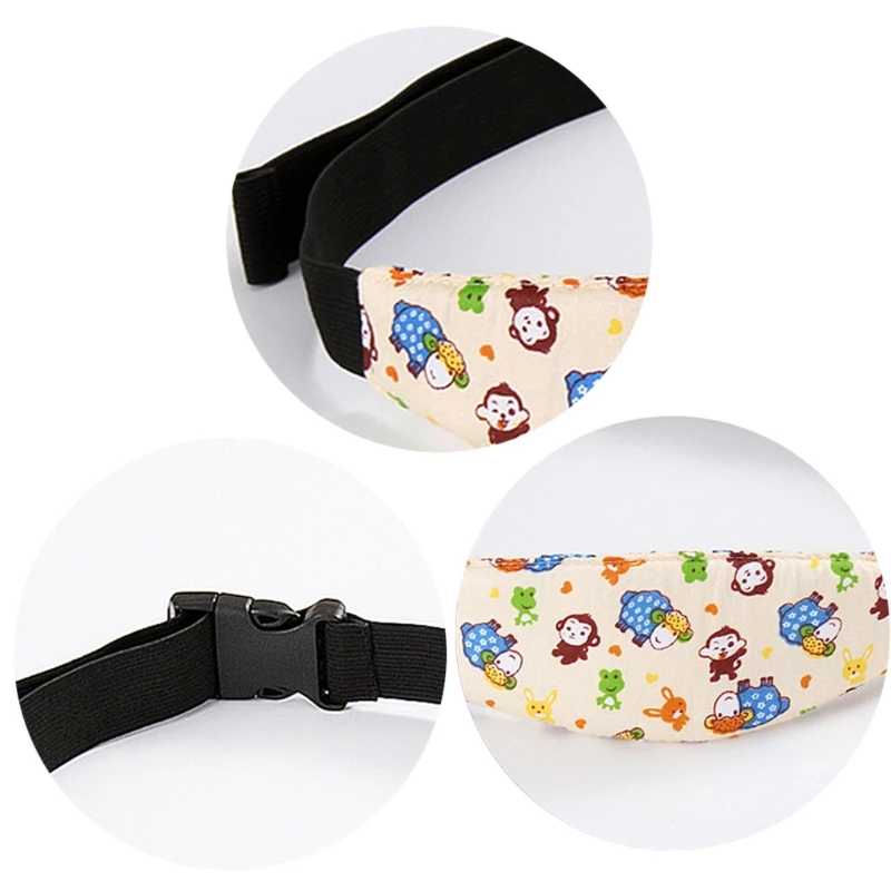 Asiento de coche de beb&eacute;, soporte ajustable para la cabeza, Cintur&oacute;n de sujeci&oacute;n, posicionador para dormir, correa para la cabeza para ni&ntilde;os peque&ntilde;os-2