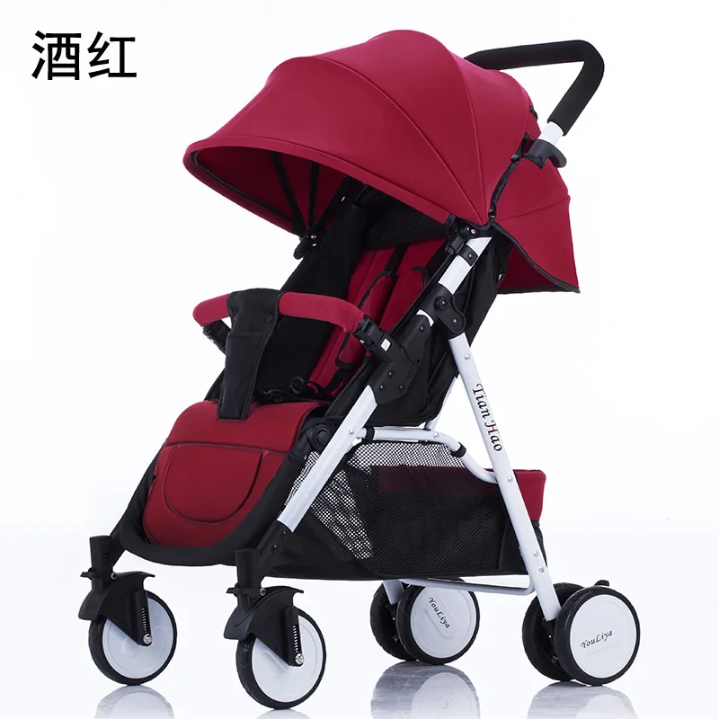 Lightweight stroller can sit reclining foldable newborn umbrella Pram folding baby carriage free shipping