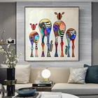 Абстрактное искусство, Зебра, настенные картины, красочные животные, художественные принты, Африканские животные, картины для гостиной