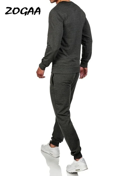 

ZOGAA 2021 Hot Sale Tracksuits Men Set Solid Sweat Suit Hoodies Sweatshirt Men Chandal Hombre Casual 2PC Set Sweatsuit Men