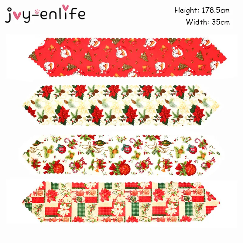 1 шт. Рождественская Праздничная столовая дорожка коврик Рождественское