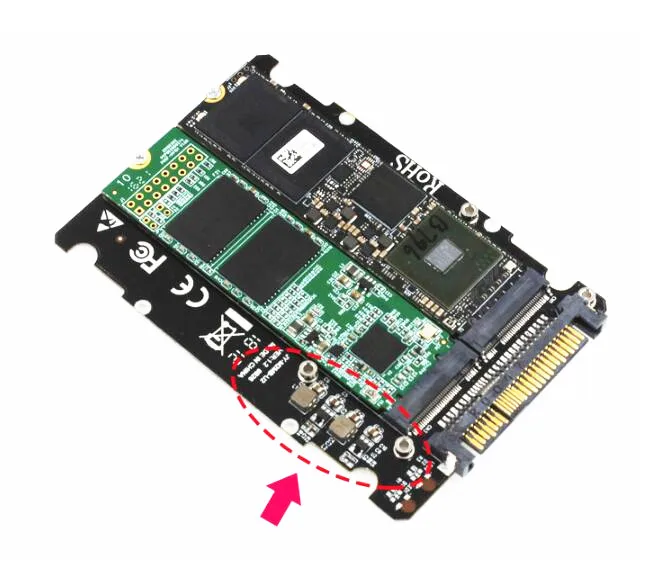 лидер продаж адаптер 2 в 1 m 2 nvme sata bus ngff ssd