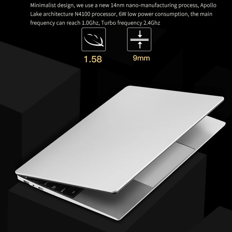 15 6 дюймовый ноутбук N4100 4 ядра 8 Гб Оперативная память 256GB SSD Windows 10 OS 1920X1080 IPS