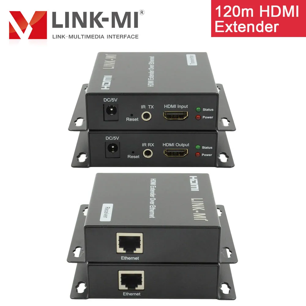 LINK-MI EX22 120M HDMI-удлинитель через Ethernet Cat5e IR LAN Многоадресная трансляция поддержка