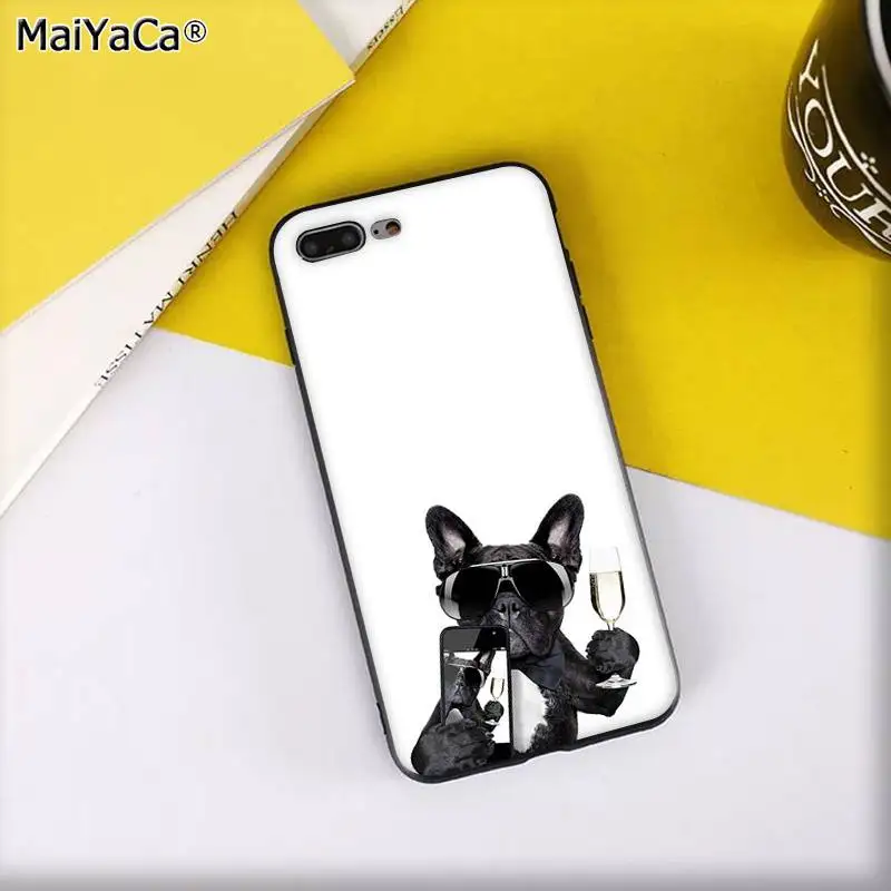 MaiYaCa Frenchies Симпатичный щенок мопс-бульдог Новинка чехол для телефона Fundas чехол для iPhone 11 pro XS MAX 8 7 6 6S Plus X 5 5S SE XR