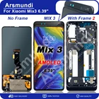 ЖК-дисплей 6,39 дюйма Super AMOLED для Xiaomi Mi Mix 3 Mix3, сенсорный экран с дигитайзером в сборе с рамкой для Mi MIX3 LCD
