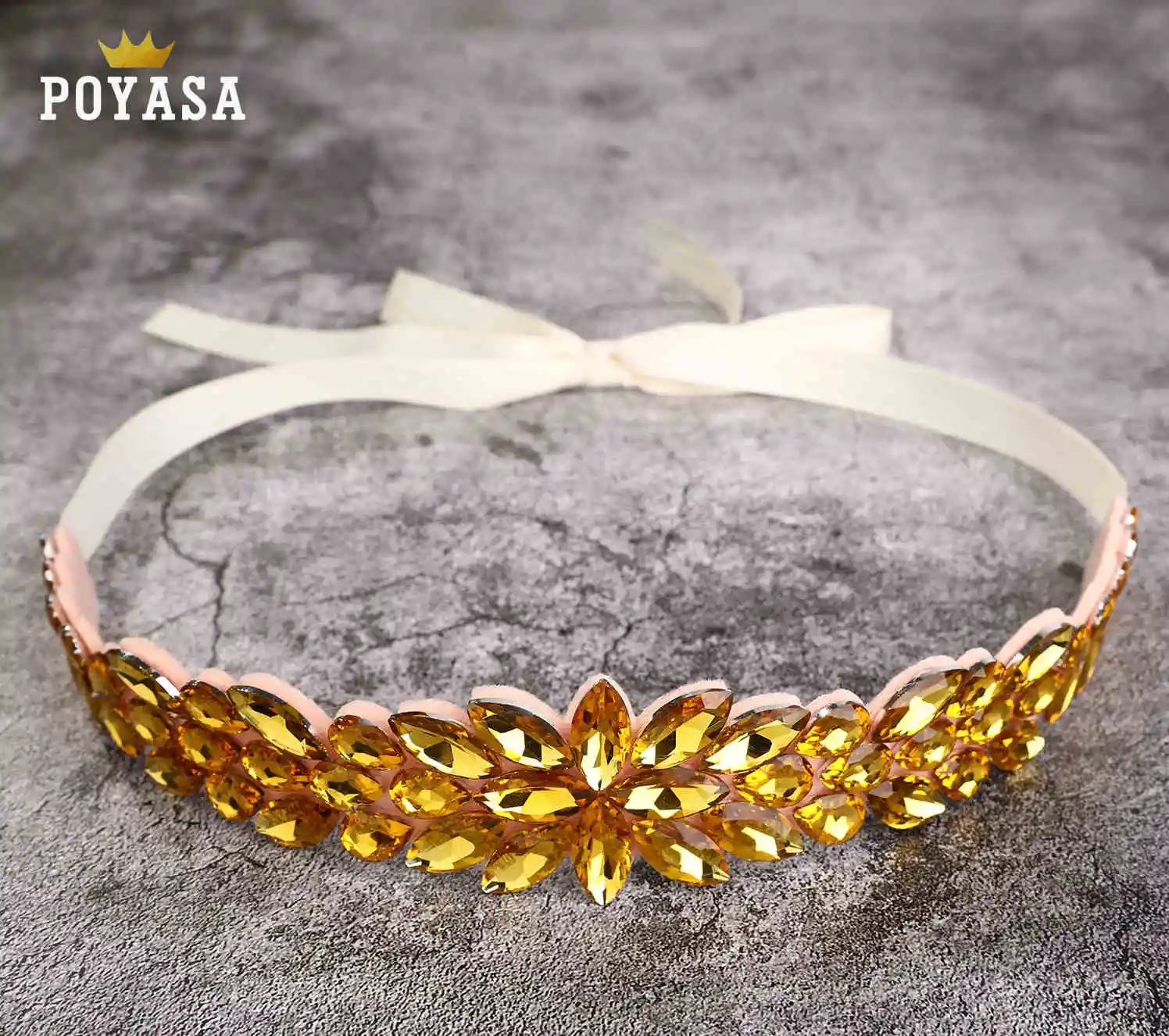yellow glass Марокканский шик Caftan Свадьба милый и возраст снижение красный ремешок для женщин - Окраска металла: yellow glass