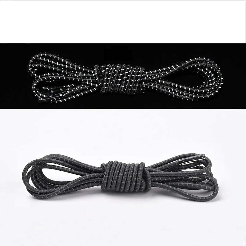 1 пара эластичных шнурков с круглым носком светоотражающие эластичные ботинки