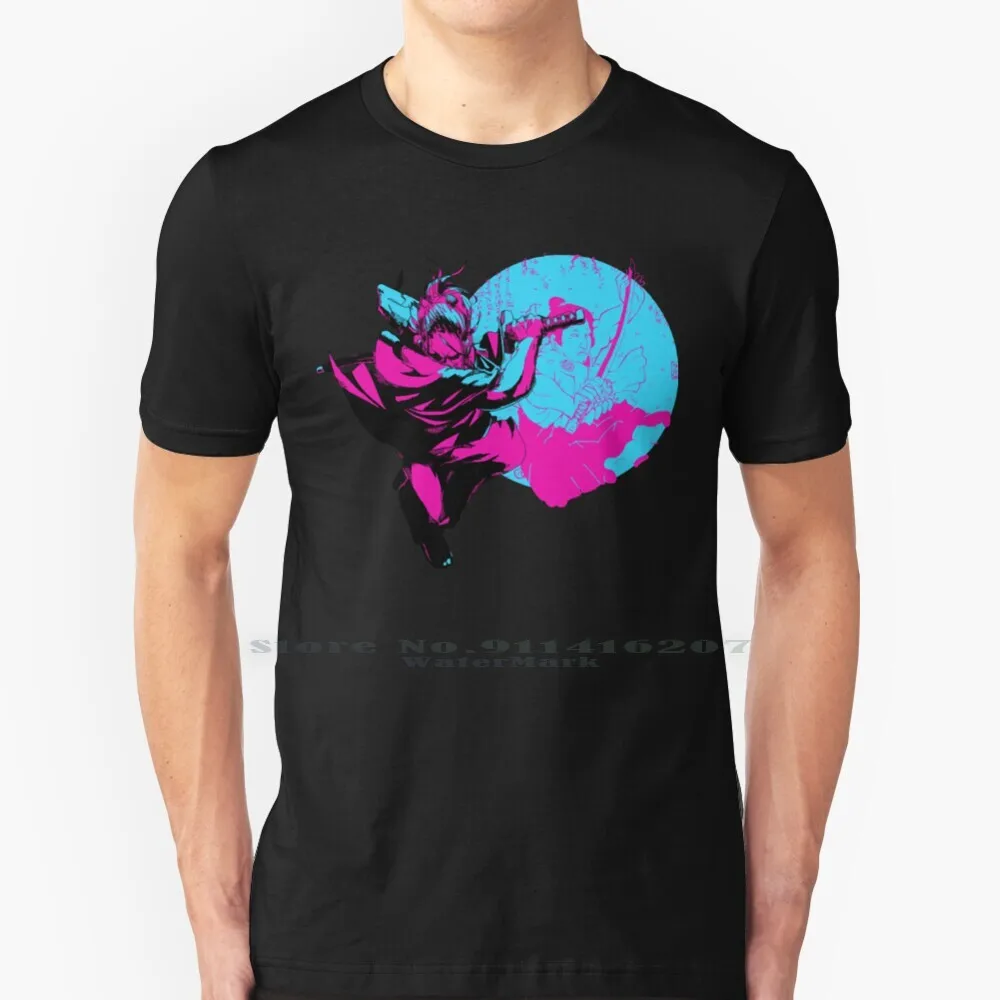 

Zero ( From Katana Zero ) T Shirt 100% Pure Cotton Katana Zero Zer0 Katana Zero Neon Magenta Videogame Video Game Indie