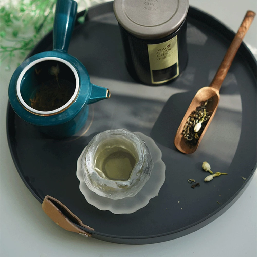 Home Storage Tray Nordic Style Kitchen Round For Cosmetics Jewelry Box Snack Fruit | Дом и сад