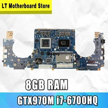 GL502VT Motherboard For Asus ROG GL502VT laptop Motherboard Mainboard GTX970M-3GB i7-6700HQ 8GB RAM