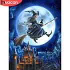 HUACAN Алмазная мозаика ведьмы 5d алмазная картина Хэллоуин Стразы картины Алмазная вышивка полный набор для рукоделия