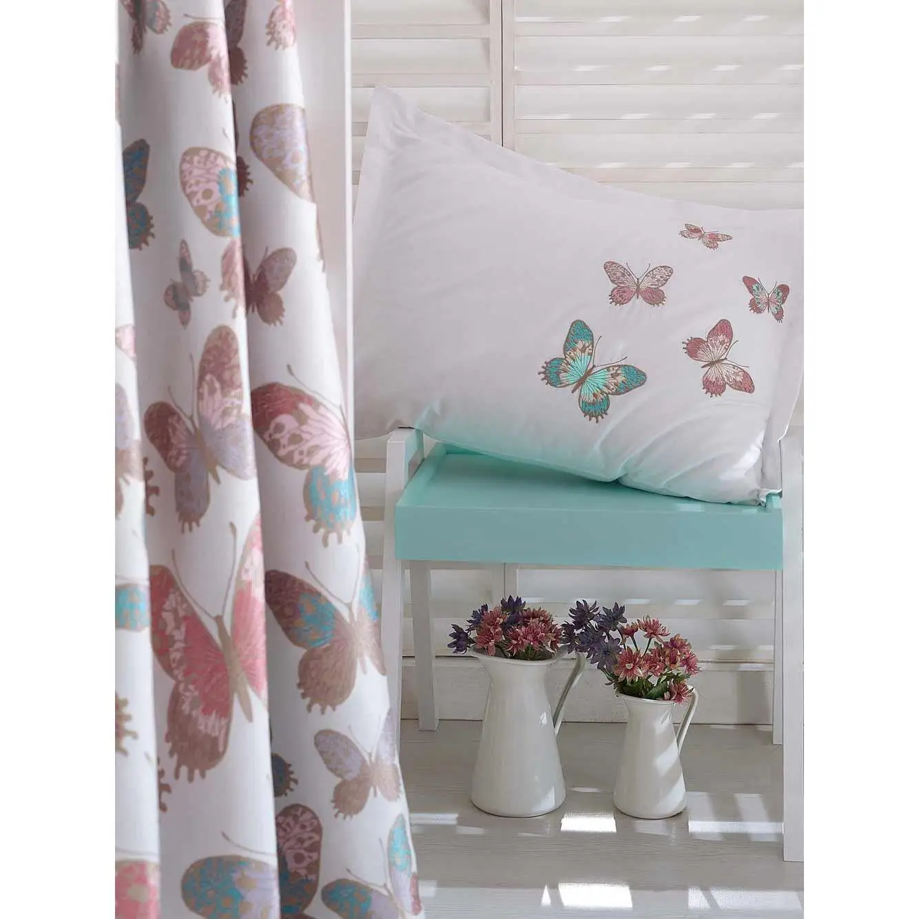 

Ruching Veronica Nevresimli Bed Cover Set Soft