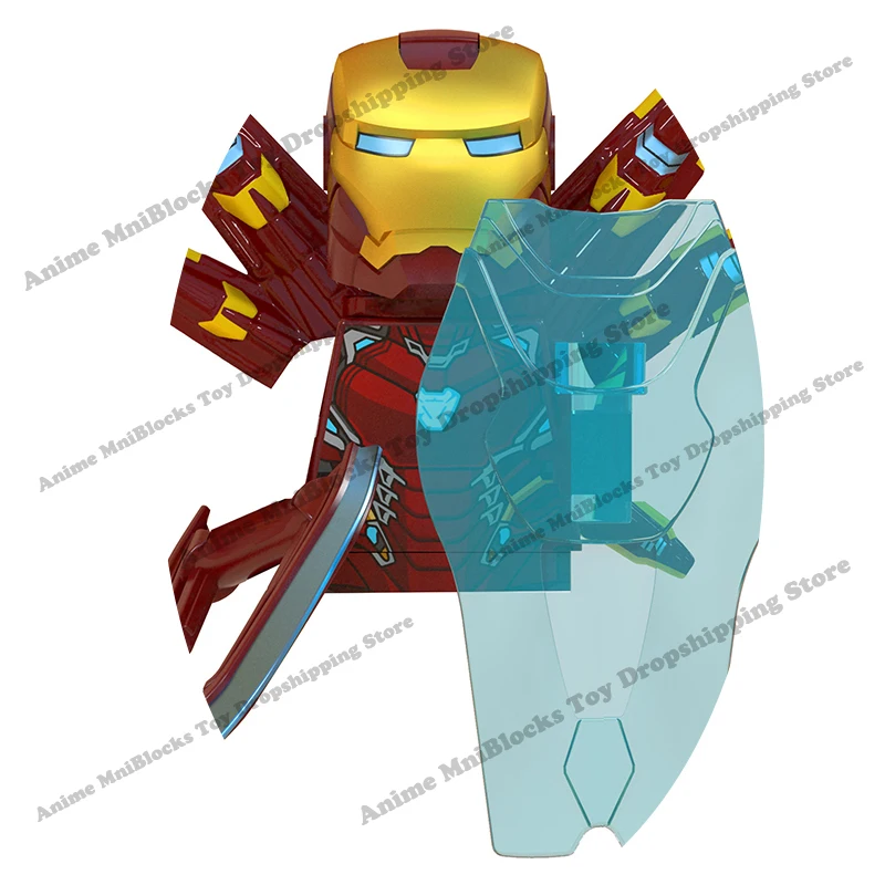 

Marvel anime bricks movies Iron man Spiderman Captain America Thor anime dolls mini action toy figures Assemble blocks kid gift