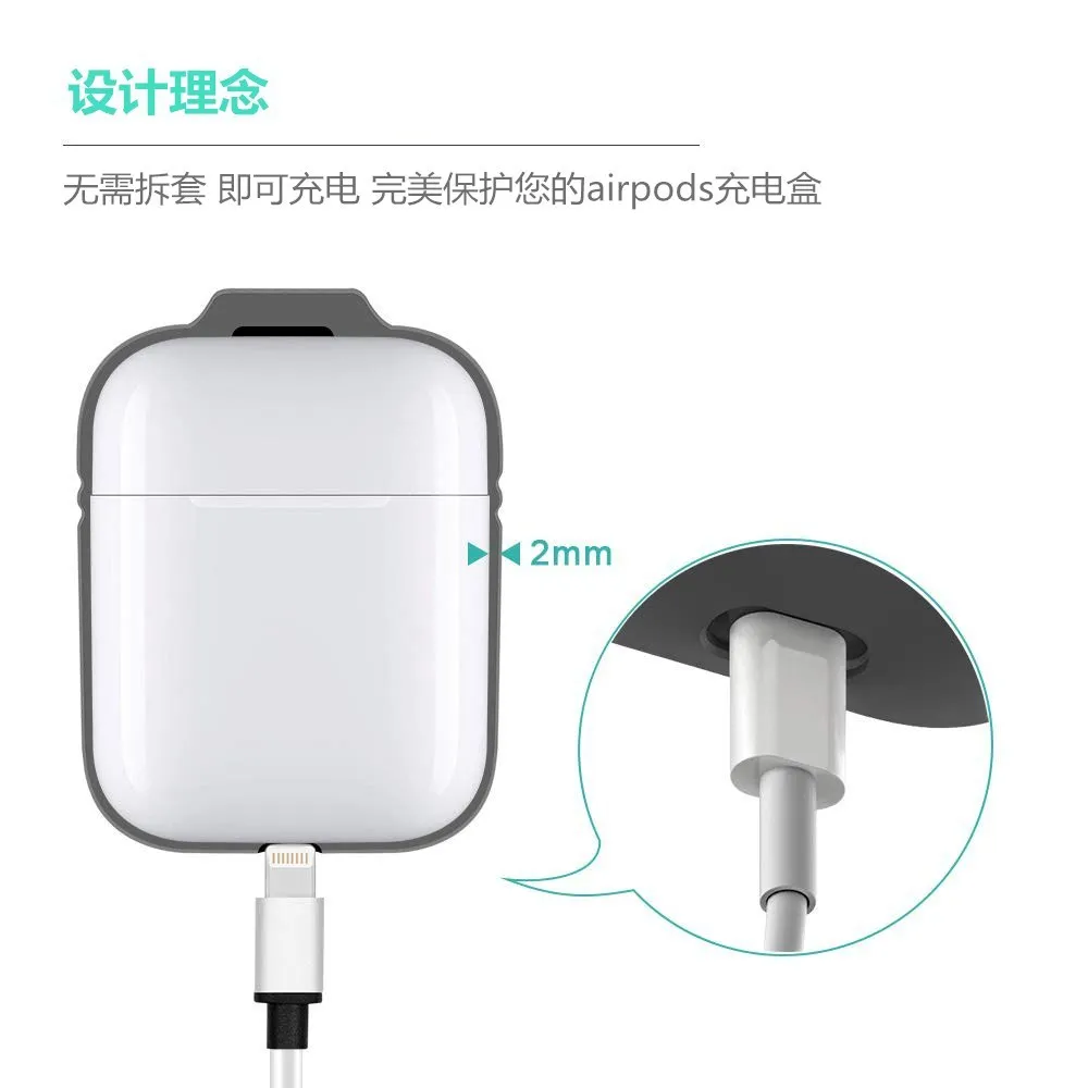 Ультратонкий силиконовый чехол с длинным и коротким ремешком для наушников