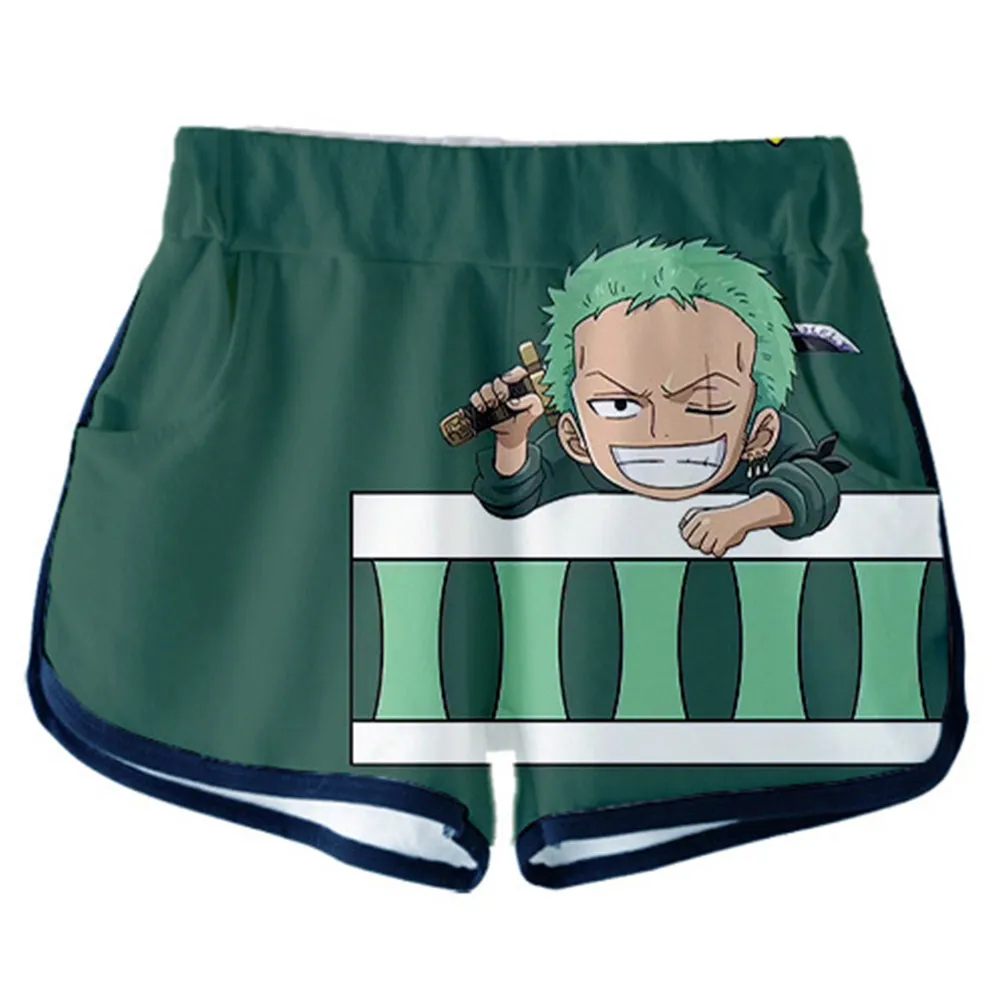 

One Piece Roronoa Zoro Cosplay Costume Crop Top Shorts Two Piece Sets