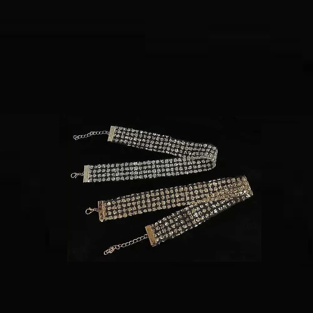 Корейская версия хит продаж сетка марля супер флеш-колье сексуальная Дикая мода