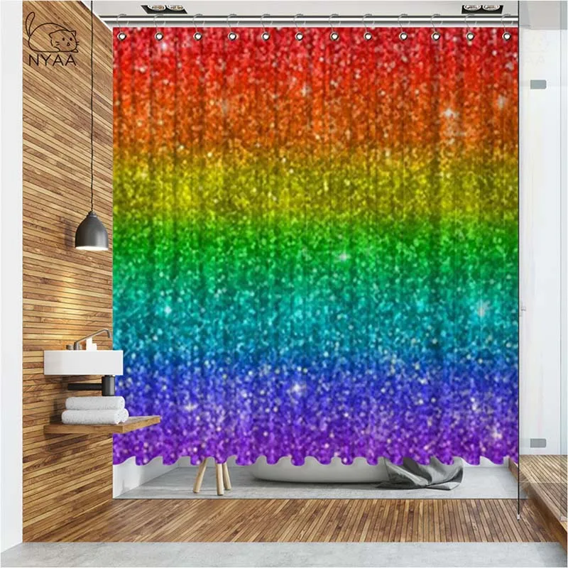 Красочные блестящие шторы для душа Vixm музыкальный постер водонепроницаемые
