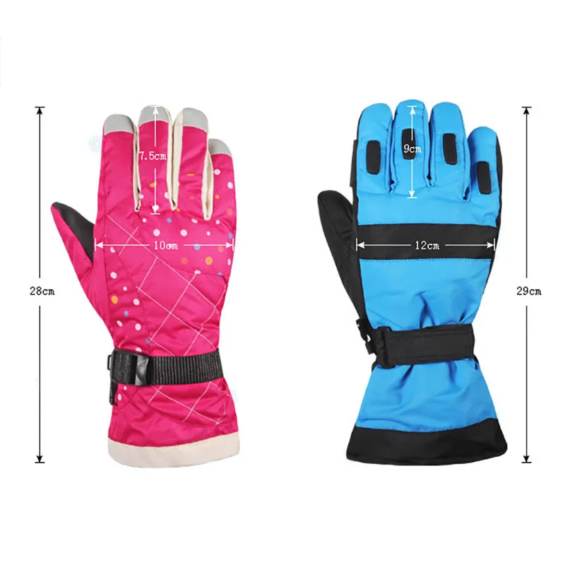

New 2020 Winter Warm Snowboarding Ski Gloves Women Kids Snow Mittens Waterproof Skiing Breathable Air Free Size Outdoor Gloves