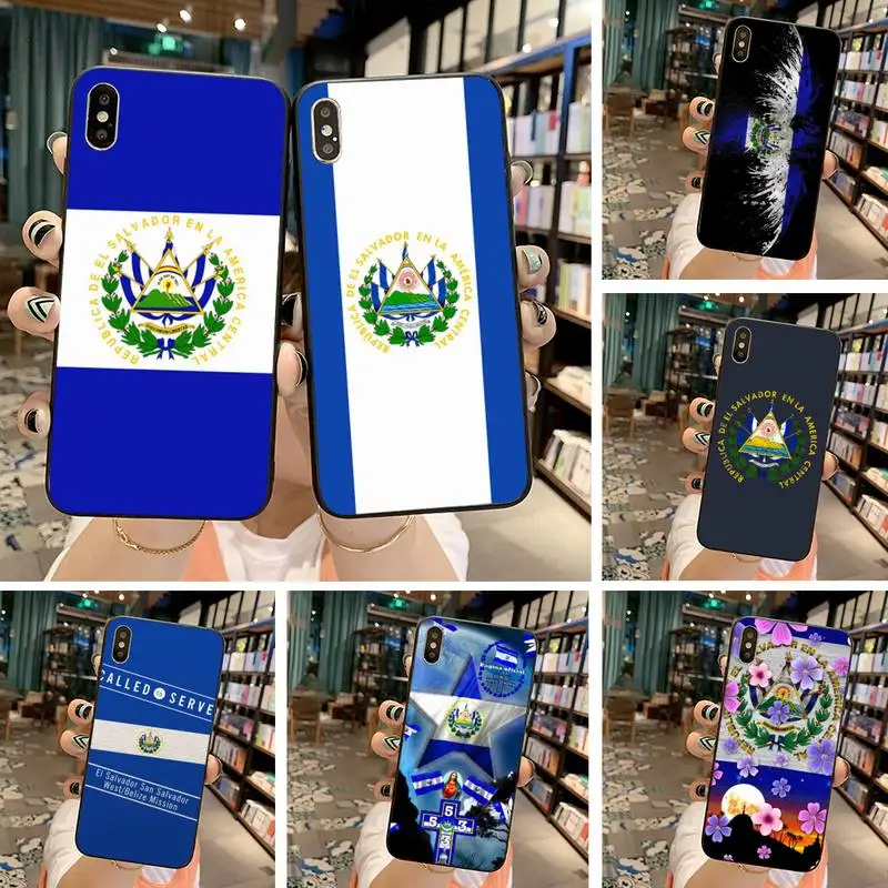 El Salvador Flag чехол для iPhone 11 pro XS MAX 8 7 6 6S Plus X 5S SE 2020 XR|Бамперы| |