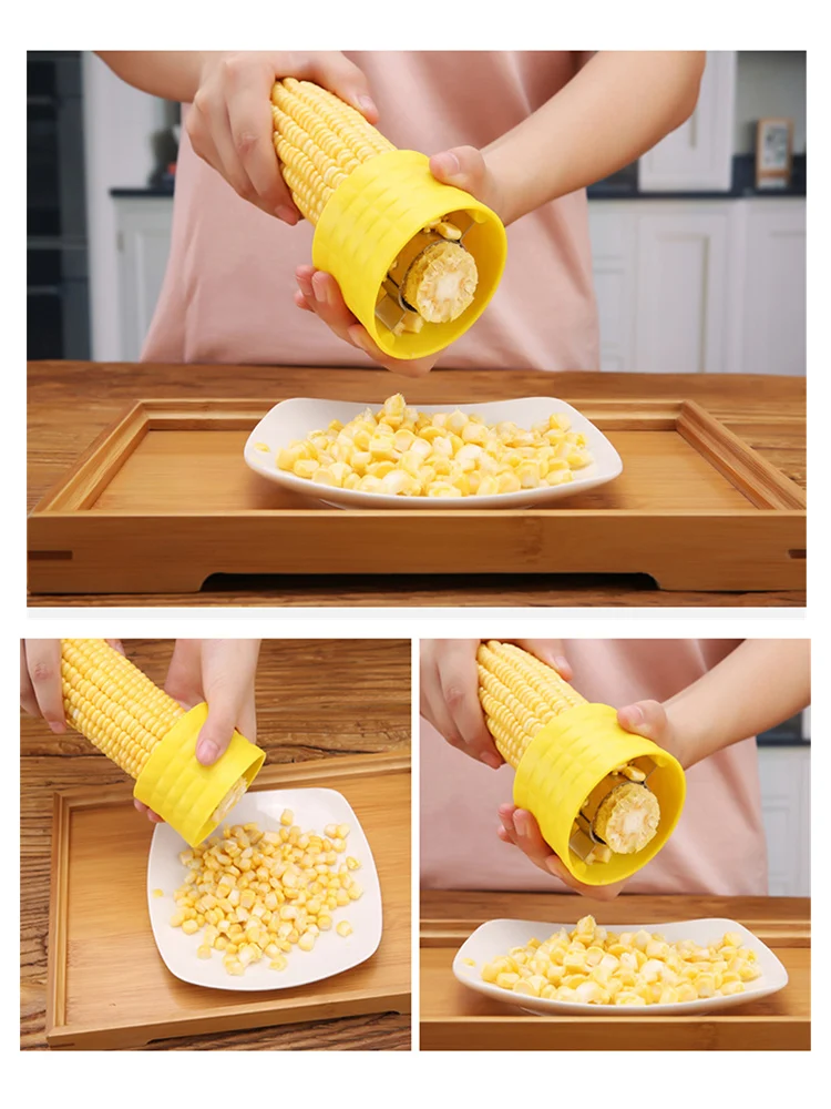 Нержавеющая сталь Полезная Кукуруза кернелер Овощечистка кухонный помощник