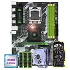 Комплект материнской платы HUANANZHI X58 Deluxe, процессор Xeon X5680 с кулером ОЗУ 24 ГБ (3 х8 ГБ), видеокарта RECC GTX960 4G, лучшие комбинации