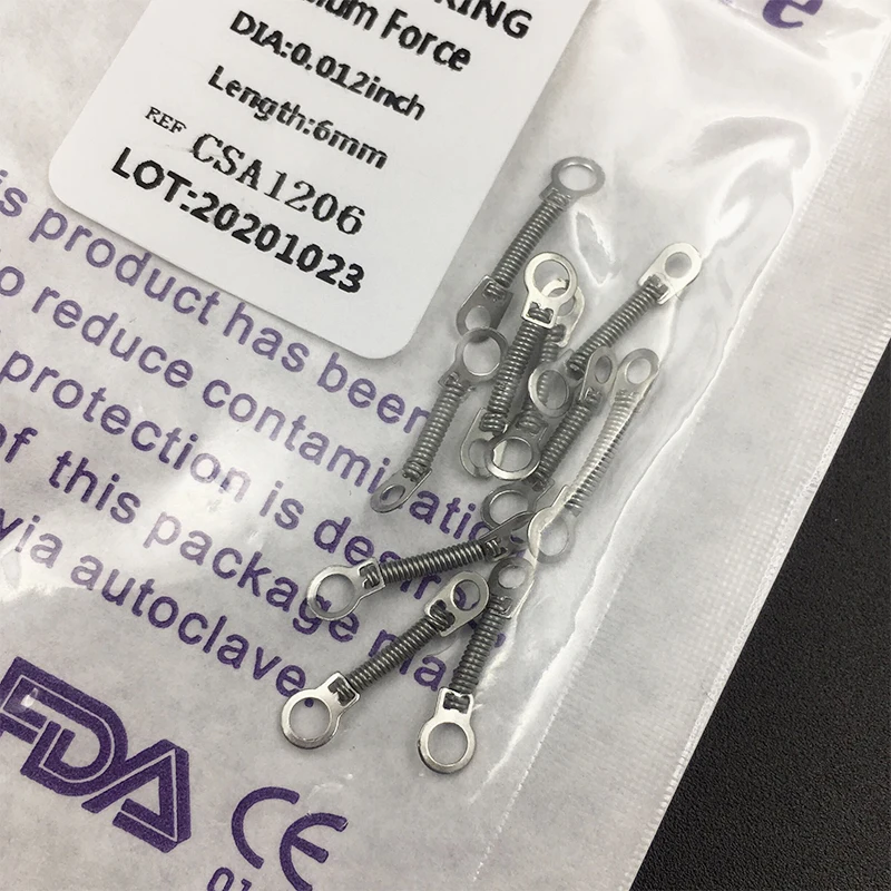 Стоматологические Ортодонтические Пружинные зубные пружины 10 шт./пакет |