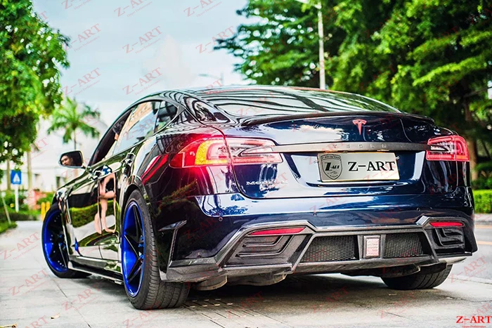 Z-ART модифицированный Комплект кузова для Tesla модель S 2013- тюнинг тела комплект для Tesla модель S аэродинамический Комплект кузова