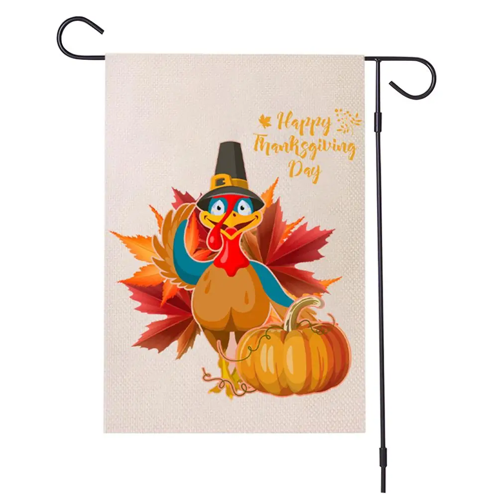 

Merry christmas garden flags Xmas Tree Burlap Yard Winter Flag Double Sided Printed With Truck Thanksgiving flags