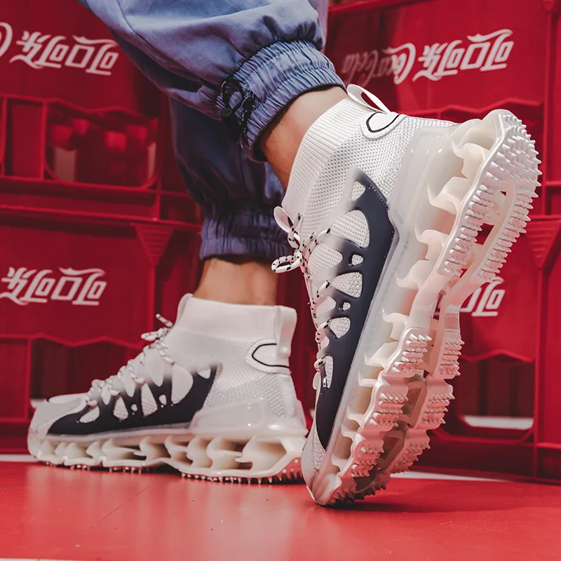 

High Top Casual Shoes For Men Comfortable Men's Shoes Designer Board Man Sneakers Outdoor Comfortable Breath Tide Big Size