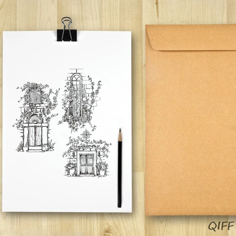 Садовый подоконник силиконовый прозрачный штамп печать Сделай Сам Скрапбукинг