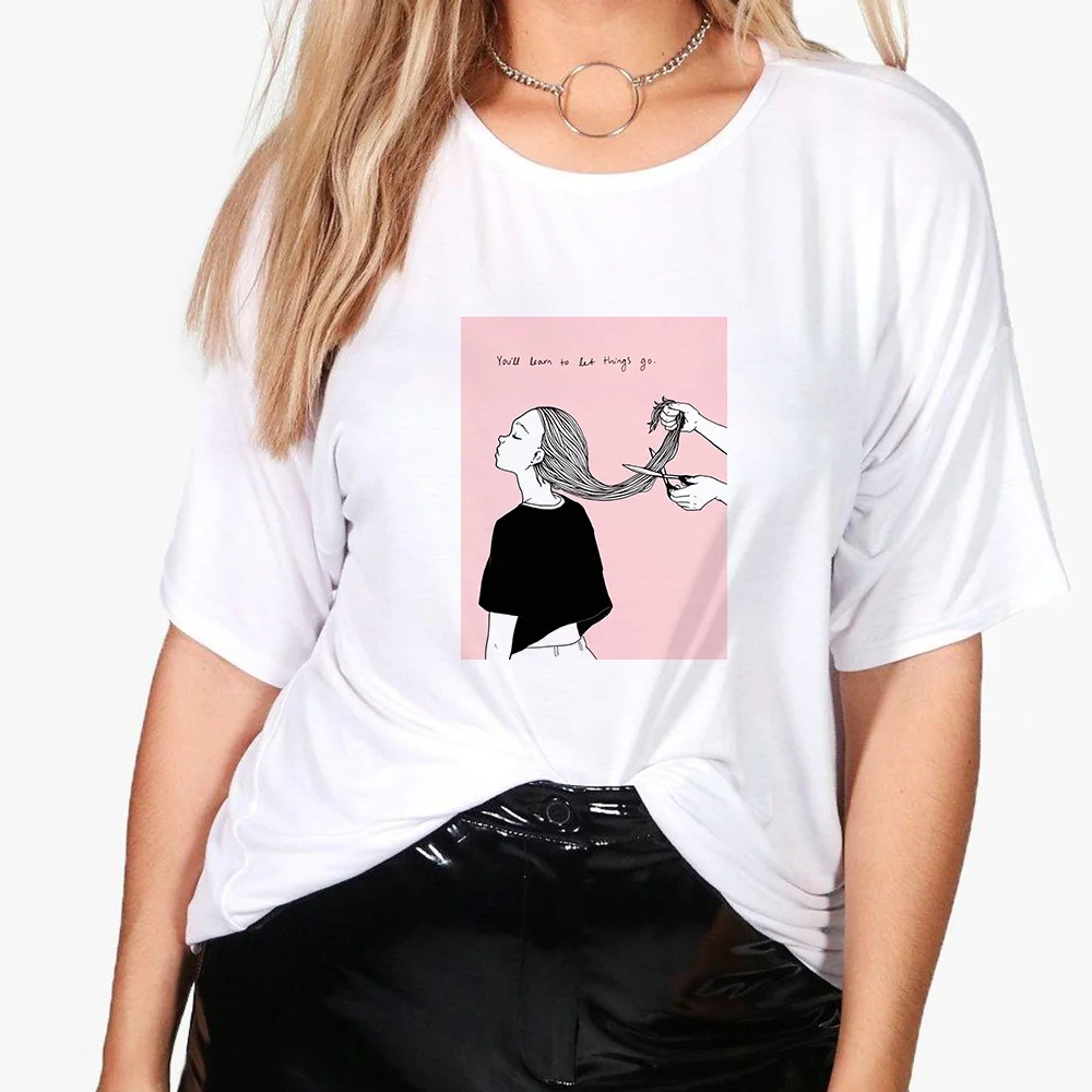 

Comfortable Style Simplicity Girl Printed Tshirt Women Gorgeous Clothes Tee Shirt Streetwear Female Short Sleeve Shirts Woman