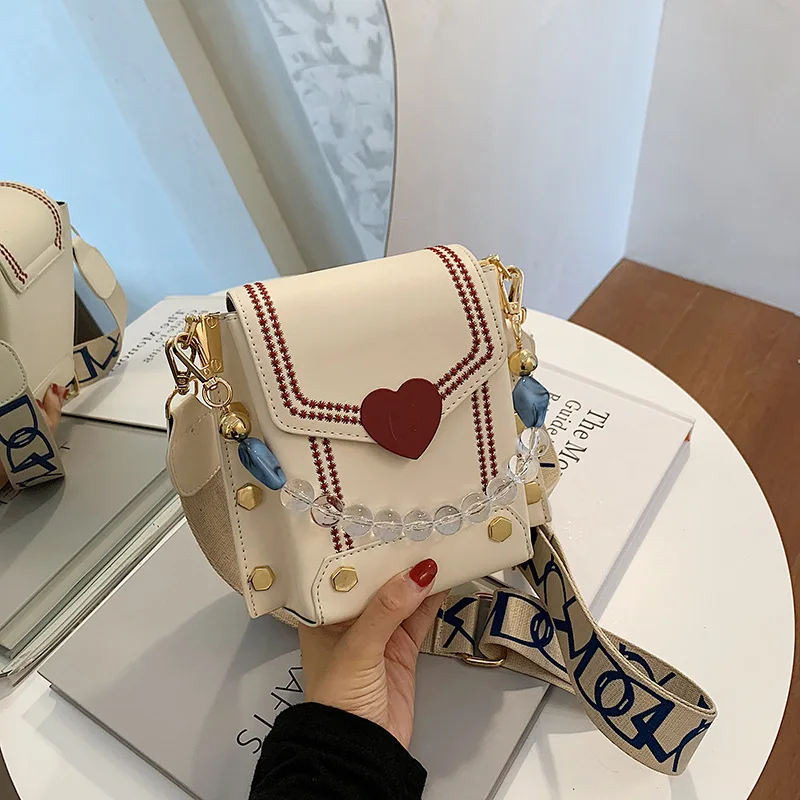 

French Design Bag Western Style Female Bag Mobile Phone Bag Wild Broadband One-shoulder Messenger Bag Shoulder Bag Women