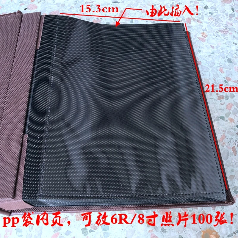 

Luxury Leather Photo Album Scrapbook 8-Inch Insert Photocard Instax Album Scrapbooking Creative Family Photo Albums Collect Book
