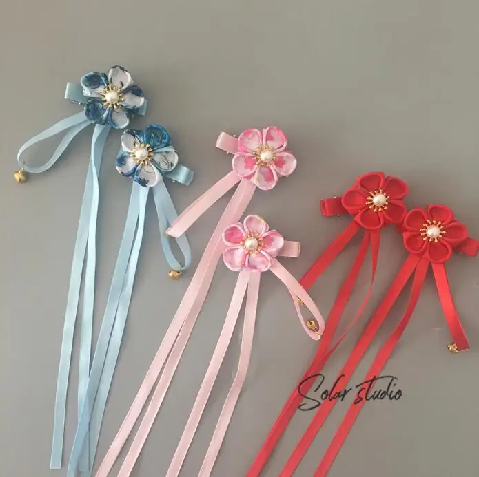 Детский головной убор ручной работы милое кимоно Cheongsam Sakura для девочек заколка