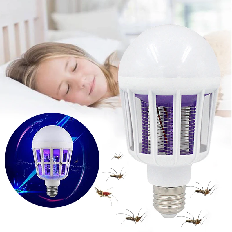 Светодиодсветодиодный лампа-ловушка для комаров E27 220 В |