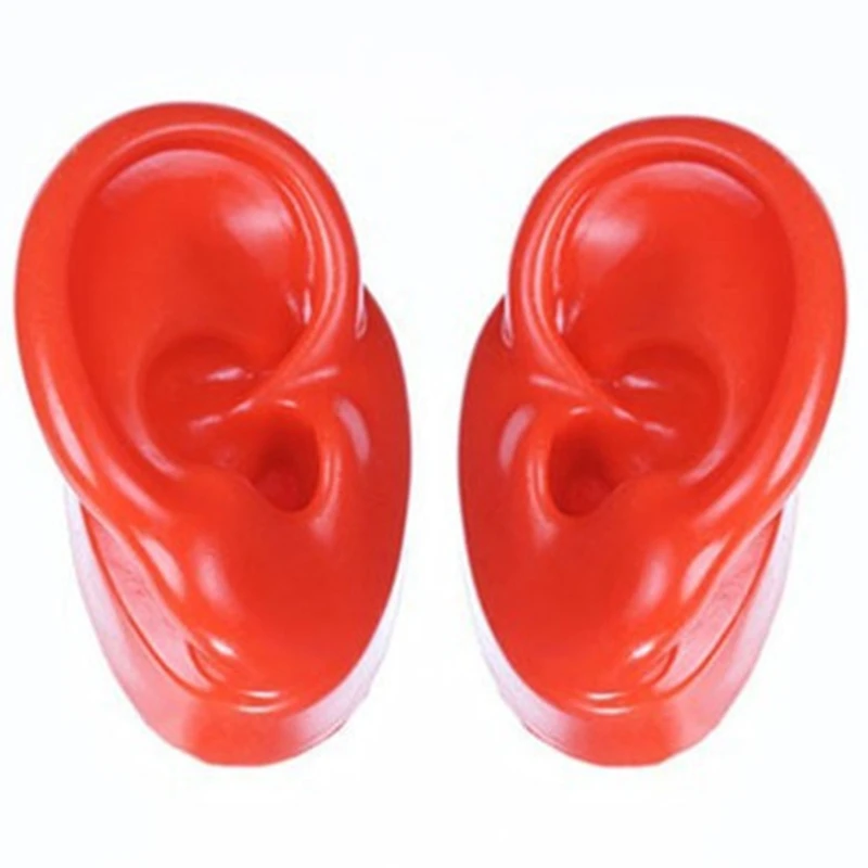 1 пара силиконовых ушей модель мягких для взрослых имитация слухового аппарата
