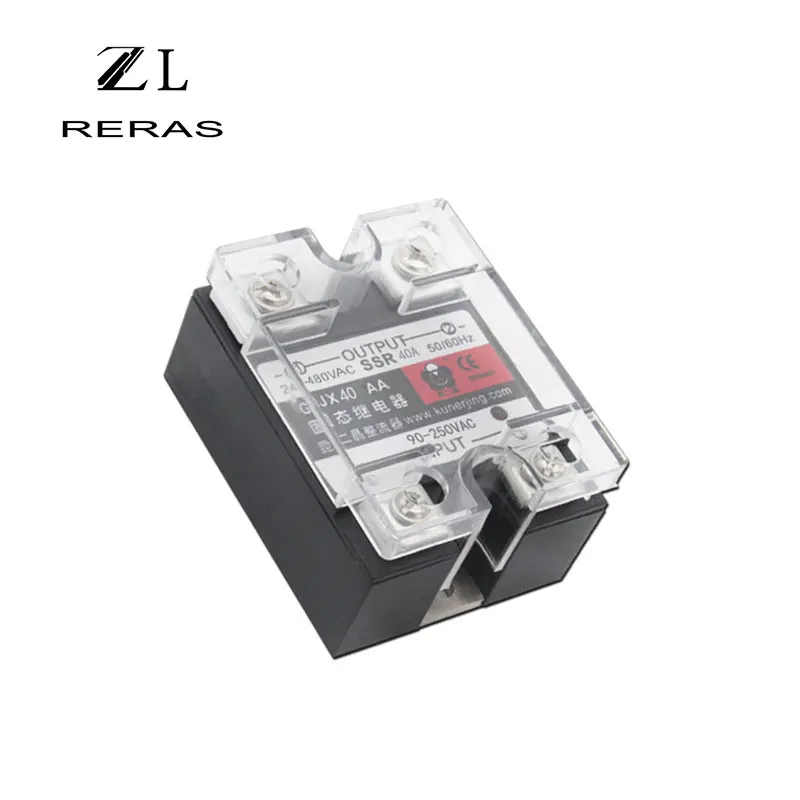 1 шт. твердотельные реле SSR-40AA 40A AC управления релис 90-250VAC к 24-480VAC GJX-40AA |