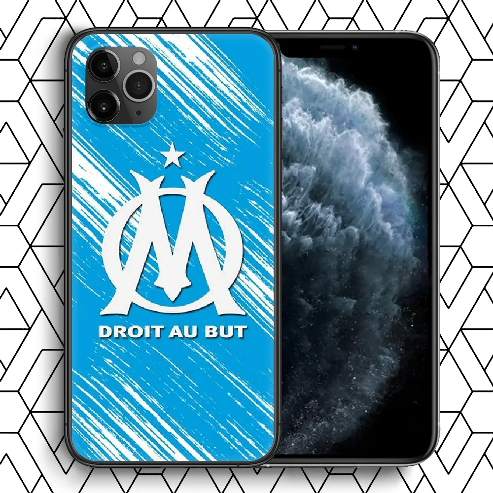 

Marseille Football Club Phone Case For IPhone 4 4s 5 5S SE 5C 6 6S 7 8 Plus X XS XR 11 12 Mini Pro Max 2020 Black Bumper Trend