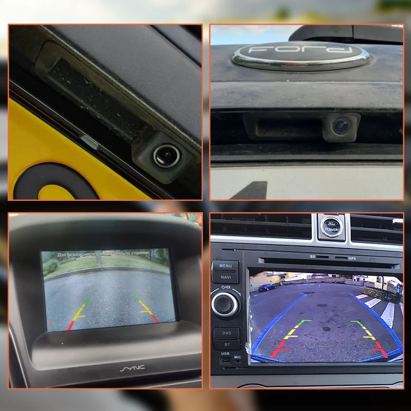 $100.53 Rear View Camera Trunk Handle Camera For Land Rover Range Freelander 2 Ford Kuga 2C Cmax for Mondeo 5 Station Wagon Fiesta MK7