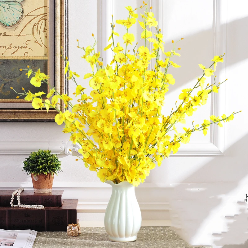 Реалистичная искусственная Орхидея Бабочка цветок Шелковый фаленопсис