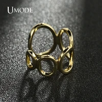 umode new hip hop exaggeration glossy open personality ring for women wedding enaggement jewelrys anel bijoux femme ur0634