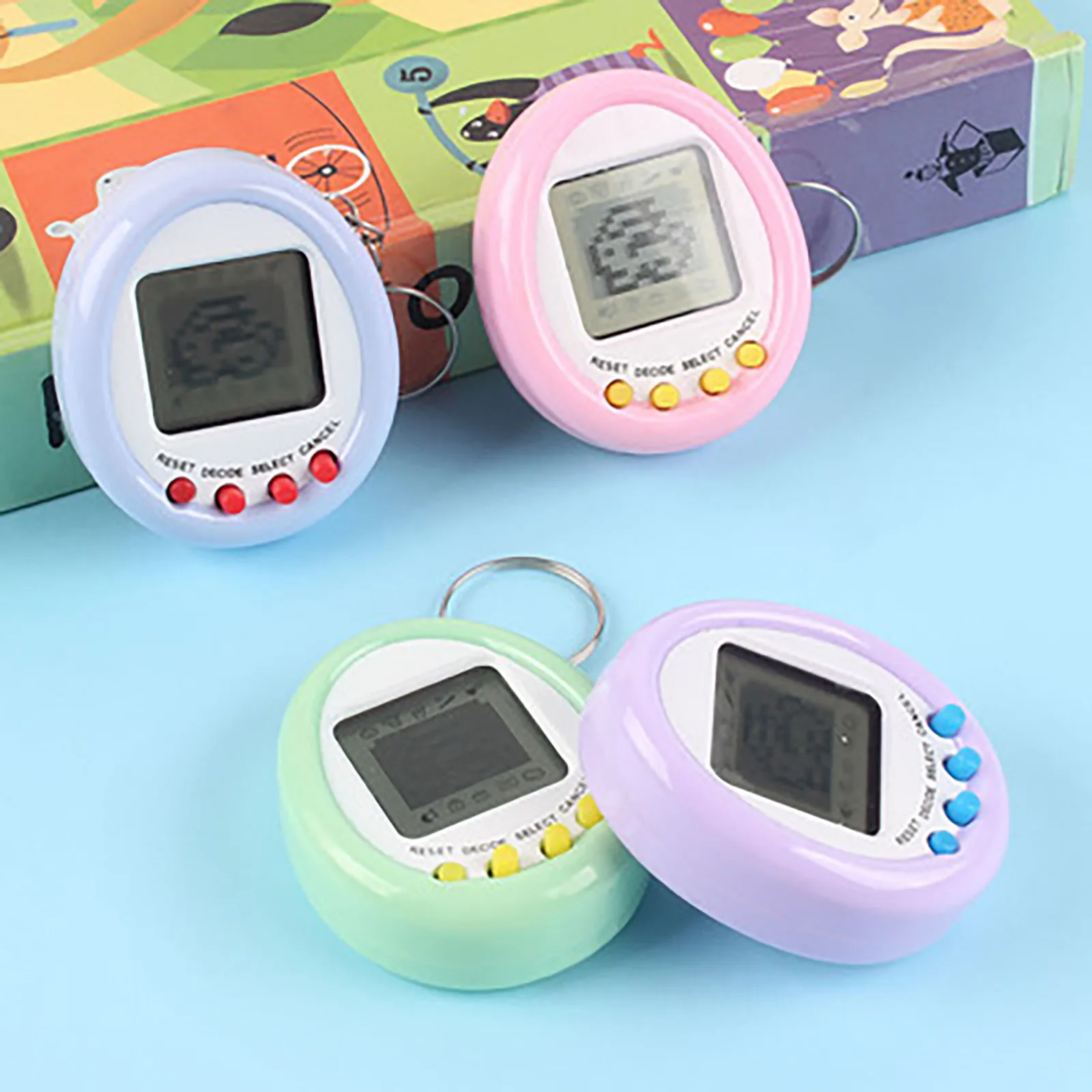 

Электронные Домашние животные tamagotchi электронные питомцы игрушки 90s ностальгические 49 домашних животных в одном Виртуальная интернет-игруш...