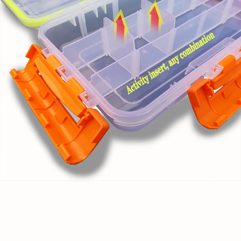 Fishing Tackle Box Waterproof Plastic Bait Box High Strength Fishing Tackle Accessories Storage Box Hook Box